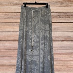 Ann Taylor Medium Handkerchief Midi skirt with drawstring waist